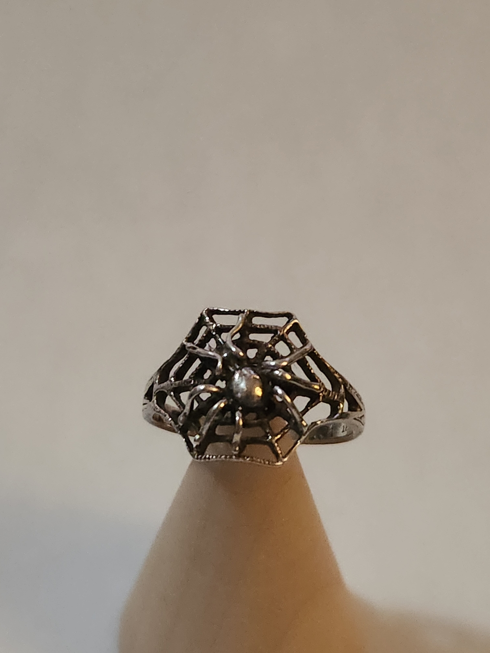 Sterling Silver Spider Web Ring - Silver Women Jewelry